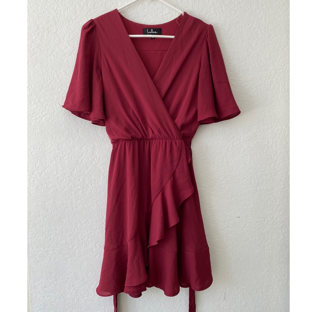 Burgundy Red Dress